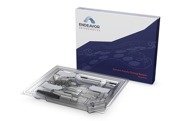 Endeavor-branded product box and sterile kit