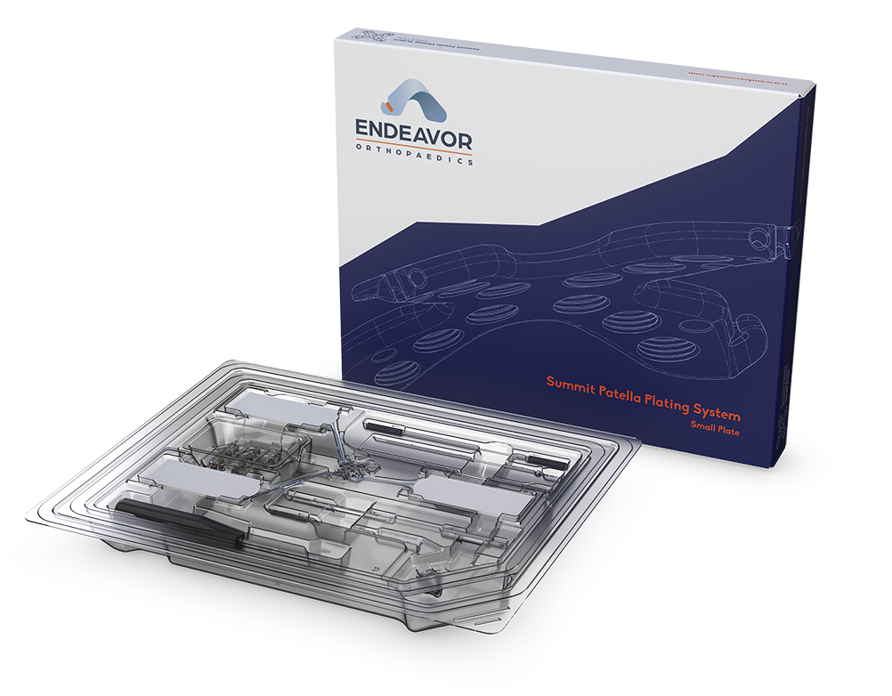 Endeavor-branded product box and sterile kit